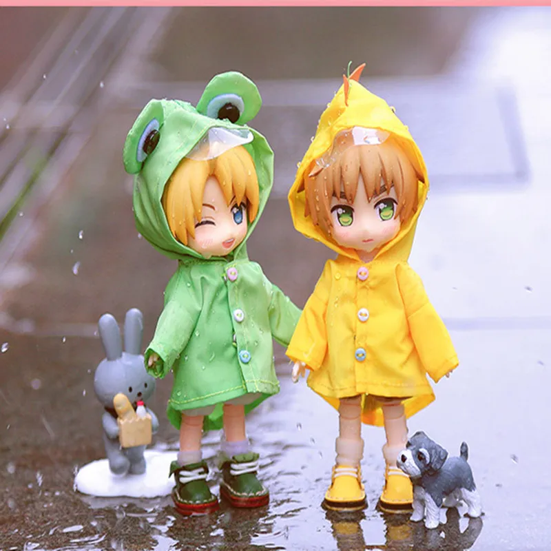[1/12 кукла дождевик] OB11 дождевик Obitsu11 наряд (подходит для BJD12 Cu-Poche Middle Blyth) | Игрушки