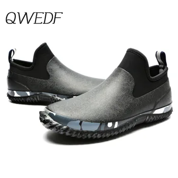

QWEDF 2019 New Big Size 36-46 Leather Men Shoes Fashion Casual Slip On Formal Business Wedding Dress Shoes Zapatos Hombre Z2-35