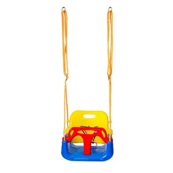 

Indoor Outdoor Safe Healthy Swing For Kids Toys for Children Baby Low Back PE Plastic Basket Fun Crazy Games Leisure Time