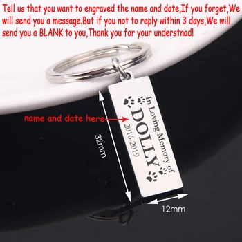 

Memorial Dog Keychain Customized Name And Year For Dog Lover Gift Hand Stamped In Loving Memory Of Accessories