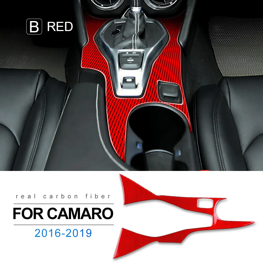 FLUGGESCHWINDIGKEIT Carbon Faser für Chevrolet Camaro 2016 2017 2018 2019  Zubehör Innenausstattung Auto Getriebe Shift Panel für Camaro Aufkleber -  AliExpress