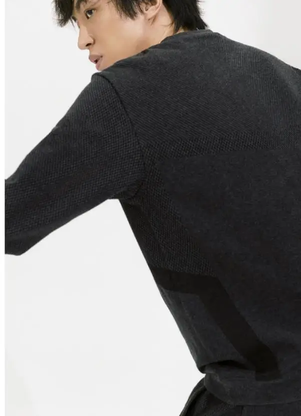 Xiaomi Мужская модная функциональная толстовка с рукавом Антибактериальная теплая и дышащая Спортивная одежда для отдыха с длинным рукавом костюм для бега