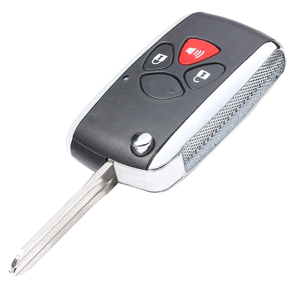 Модифицированный чехол брелок Keyecu для Toyota Yaris Prado Tarago Camry Corolla RAV4 Hilux Vitz Aqua Reiz Crown Avalon