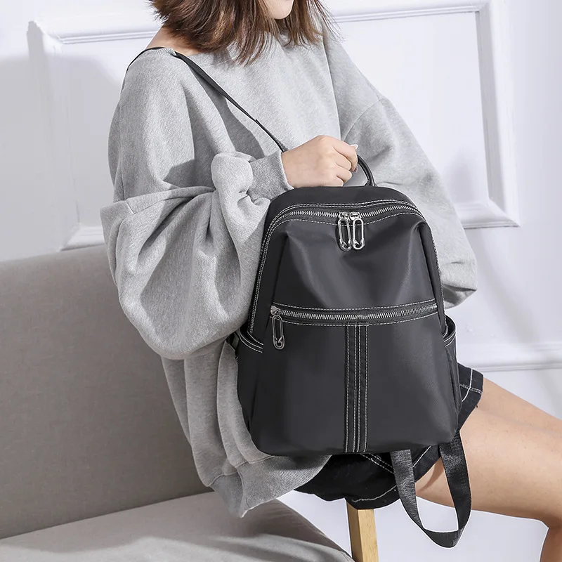 

Women's Casual Oxford Cloth Backpack Versitile Fashion Large Capacity Travel Bag Shopping Travel Pouch