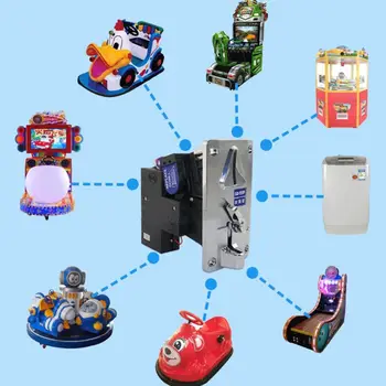

Plastic Electronic Advanced Front Entry Roll Down Coin Acceptor, Comparison Coin Selector for Vending Machines Arcade Machines