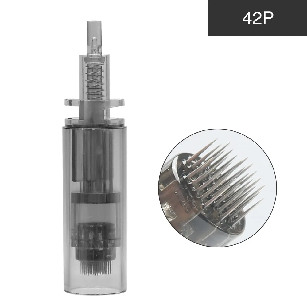 50 шт. Dr. Ручка иглы пряжки картридж иглы Наконечники 9 pin/12 pin/36 pin/Nano для электрической Микро прокатки кожный штамп терапии