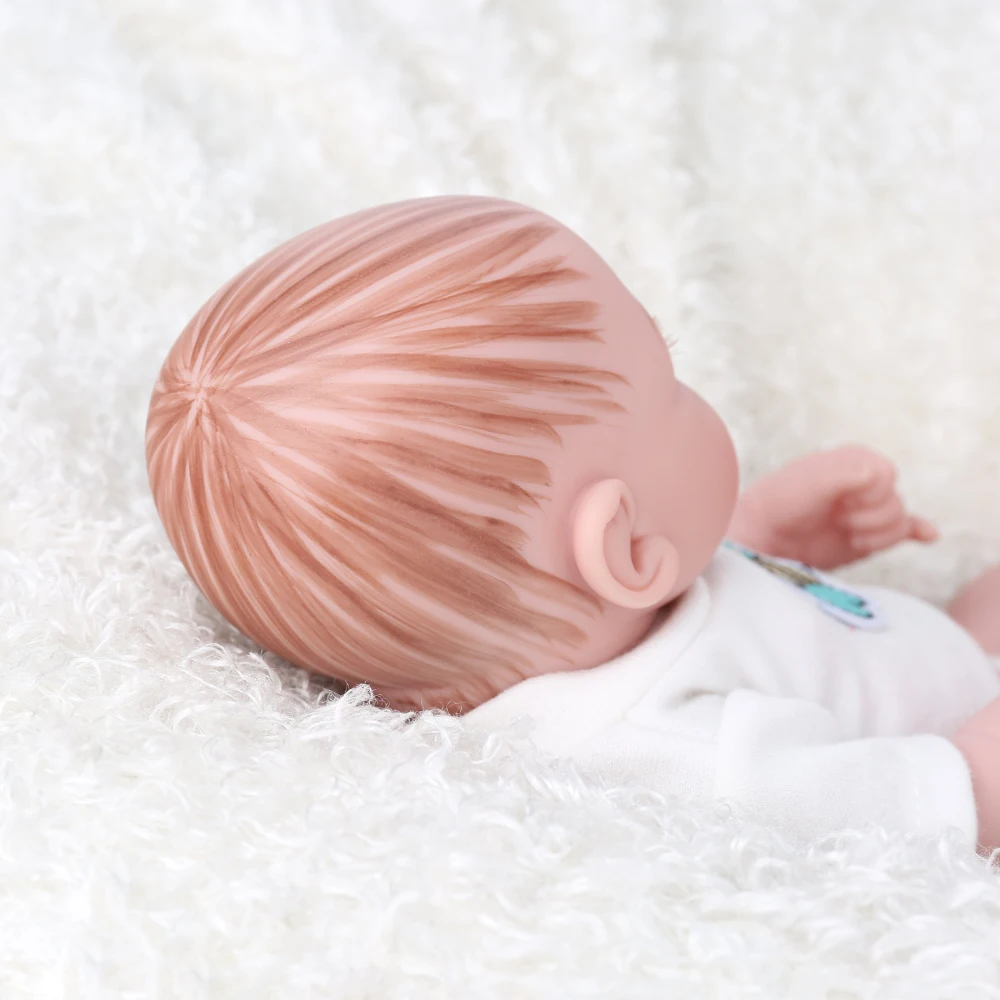 NPKDOLL Куклы реборн Игрушки мальчик 10 дюймов мальчик подарок силиконовые полностью виниловые Младенцы реалистичные новорожденный розовый детский комбинезон