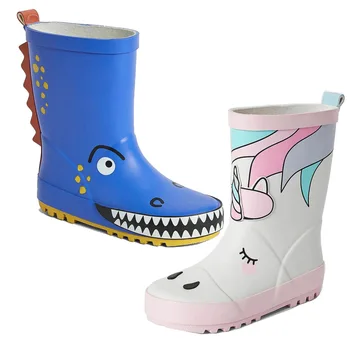 

CHILDREN'S Rain Boots BOY'S Girls Anti-slip Rain Shoes Baby Rain Boots Rubber Boots Small CHILDREN'S Fashion CHILDREN'S Kids Wat