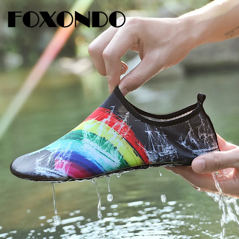 FOXONDO/летние мягкие дышащие сандалии на плоской подошве Sandalias Mujer обувь для