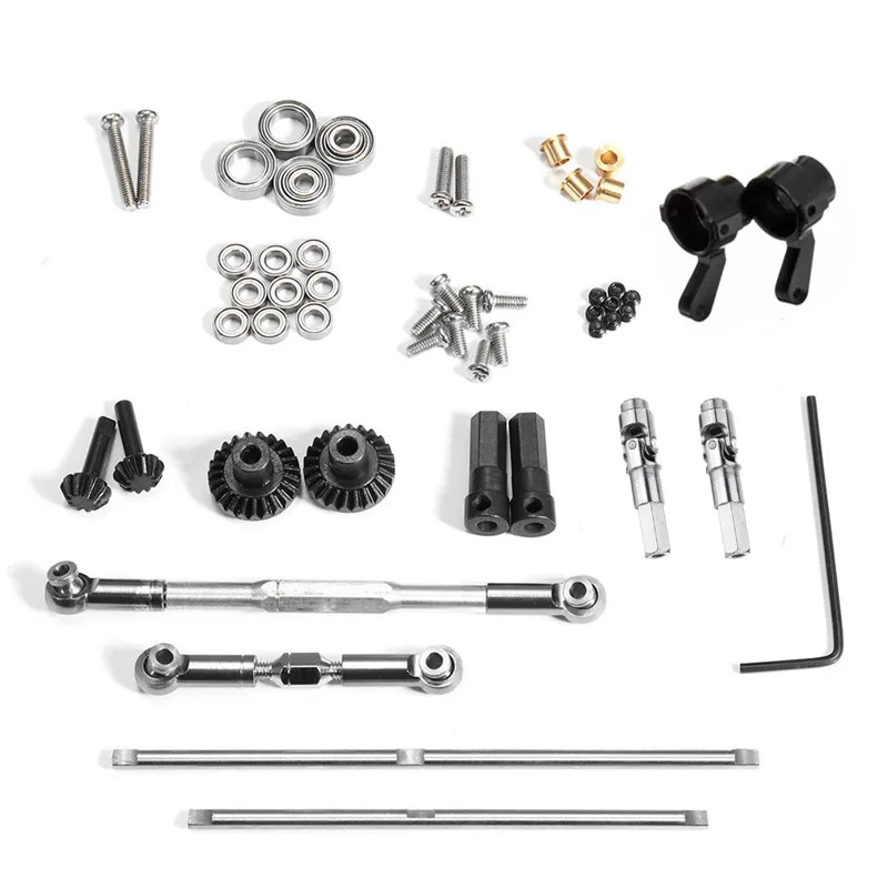 US $121.54 Wpl C241km Metal Edition Unassembled Kit 116 4wd Rc Car OffRoad Vehicles With Motor Servo Without Transmitter Battery Car