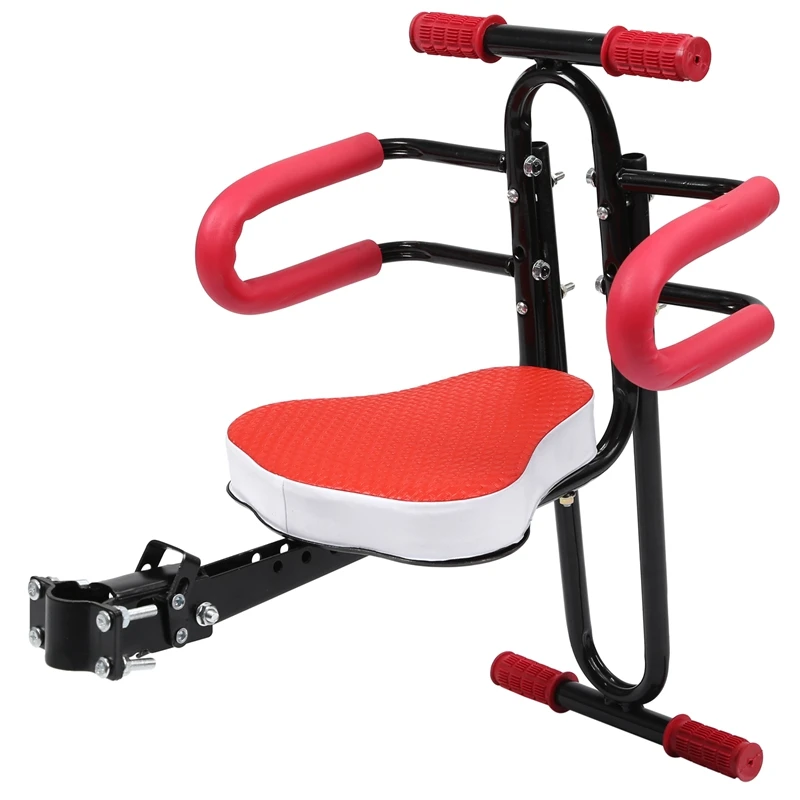 

Electric Bicycle Child Baby Chair Bike Front Safety Release Saddle Seat with Armrest Guard Bar Pedal Cycling Acccessories for Be