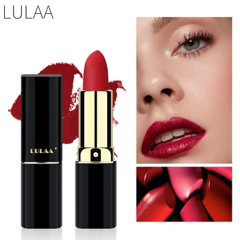 

LULAA 12 Color Lips Makeup Lipstick Lip Gloss Waterproof Nutritious Long Lasting Cosmetic Fashion Matte Lipstick TSLM1