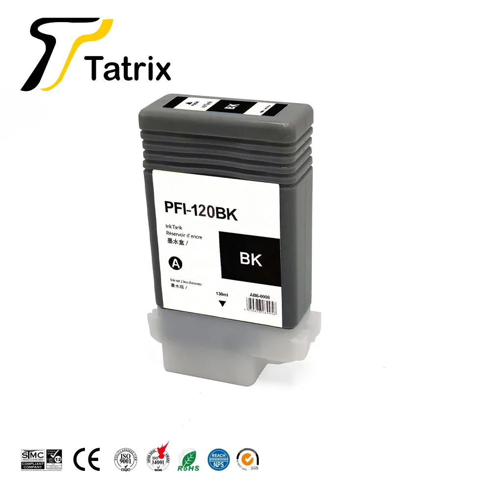 Cartucho de Tinta para Canon para Canon Pfi-120 Compatível Imageprograf - Tm-205 Tm-300 Tm-305 Impressora Pfi120 Ipf Tm-200 - Imagem 2