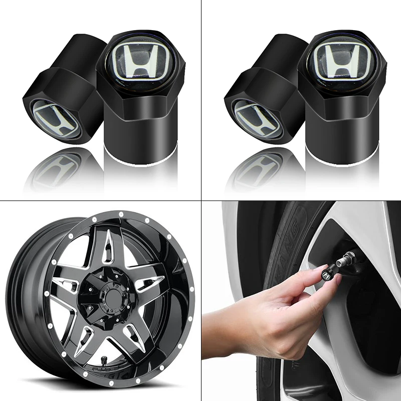 

4pcs Car Wheel Tire Valve Core Cover Cap for Hondas CBR300RR CBR600RR CBR1000RR CBR500R CBR650F VFR800 1200 VTX1300 Accessories