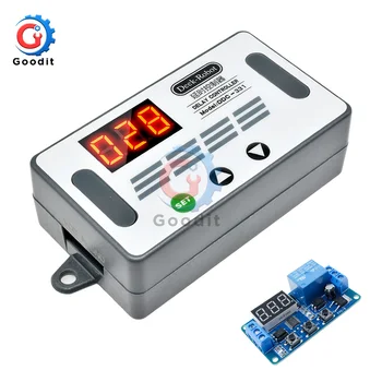

DDC-331 DC 12V Trigger Cycle Time Timer Delay Relay LED Digital Display Adjustable Timing Control Switch Relays with Case