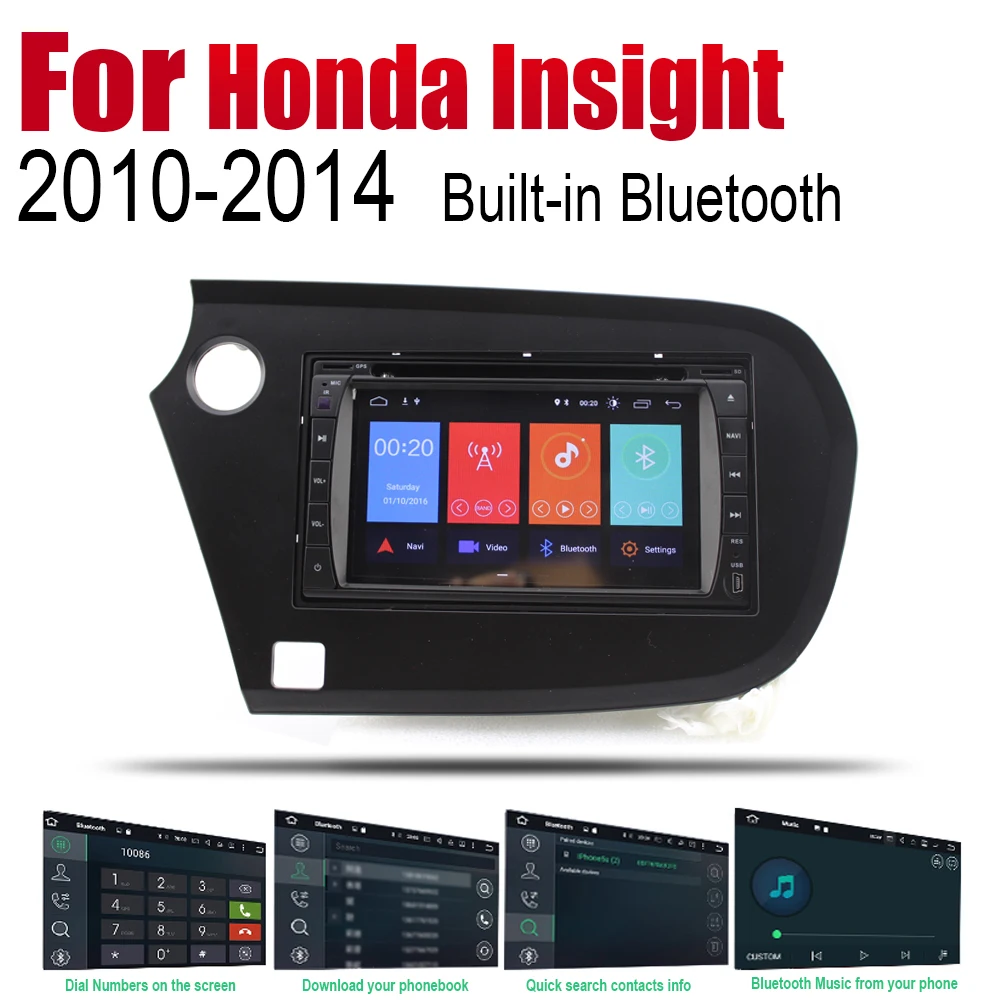 Автомагнитола на Android 2 Din DVD для Honda vision 2010 ~ 2014 автомобильный мультимедийный плеер