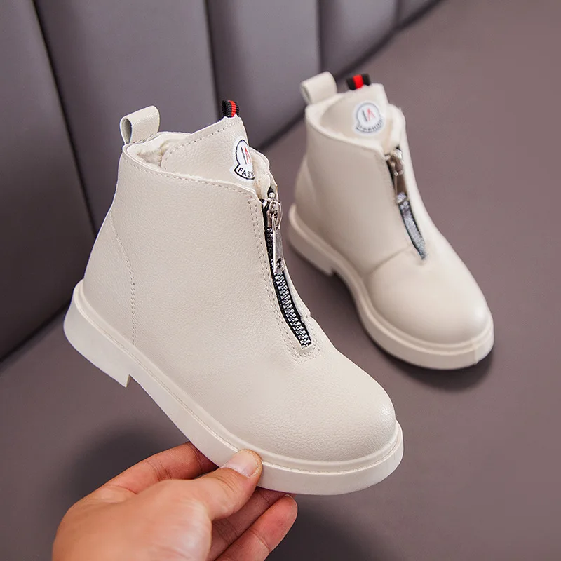 

Children's Martin Boots Unisex Kids Ankle Boots For Girls Genuine Leather For Boys Shoes Fashion Chelsea Boots Unlimited Season