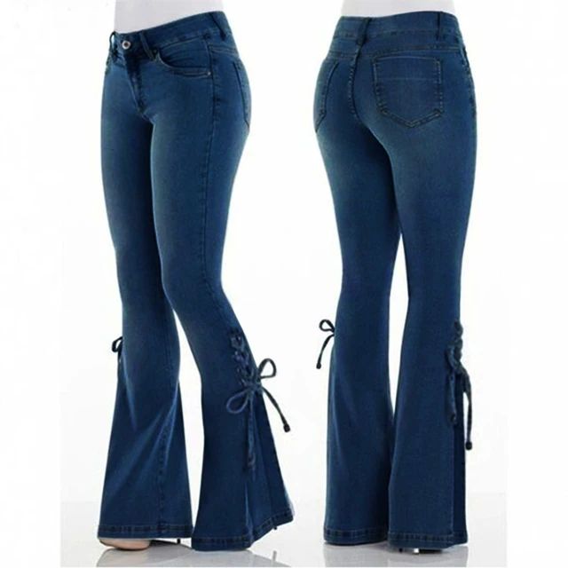 Style Bell Bottom Jeans 2021  Light Washed Bell Bottom Jeans - Woman  Fashion Jean - Aliexpress