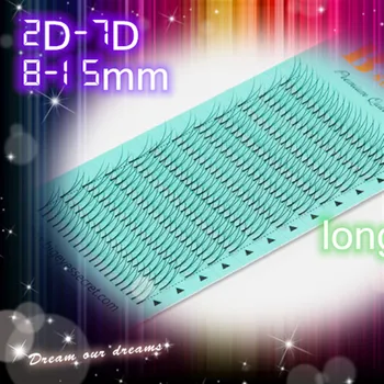 

BES 1 Tray 2D-7D Lashes Premade Fans Volume Eyelashes Individual Long Stem Silk Eyelash Extensions 240 Fans Heat Bonded Eyelash