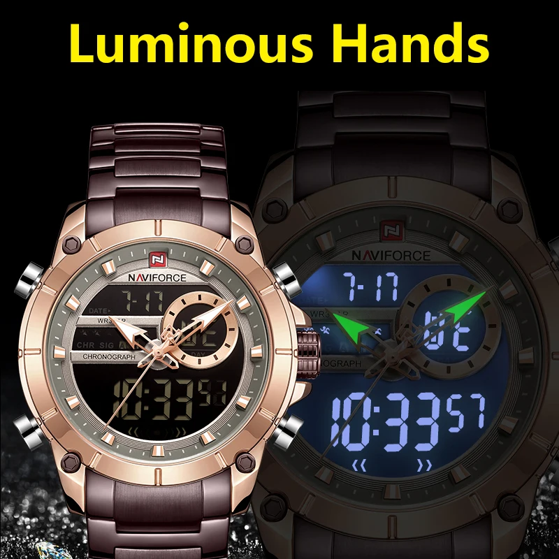 Relogio Masculino NAVIFORCE мужские часы Лидирующий бренд Роскошные спортивные военные