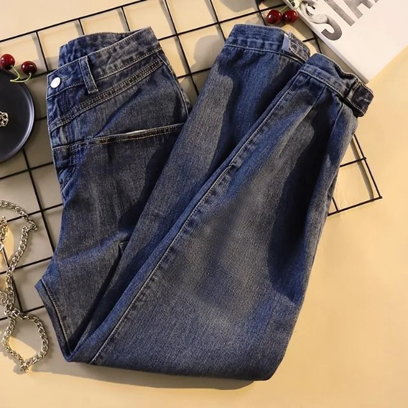 Women's Jeans Are Thin, Straight Leg Pants, Harem Pants, Mother Jeans, Boyfriend Jeans, Loose Jeans, Women's Denim Overalls