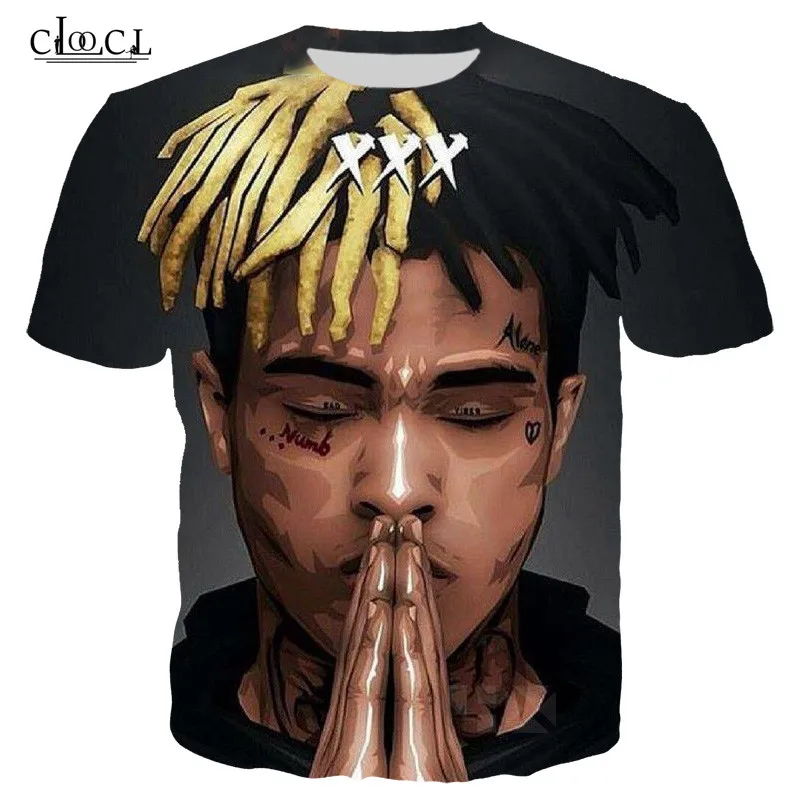Новая футболка Xxxtentacion с 3D принтом Мужская/Женская толстовка модная мужская в