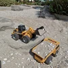 Huina 1540 Rc Dump Truck 1:18 6 Ch 2.4G Alloy Remote Control Dump Truck 4WD Construction Vehicle Toys Machine Model Car for Boy 3