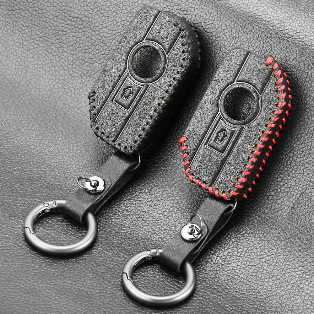 Key Case Cover Leather Key Shell For BMW Remote Control Key