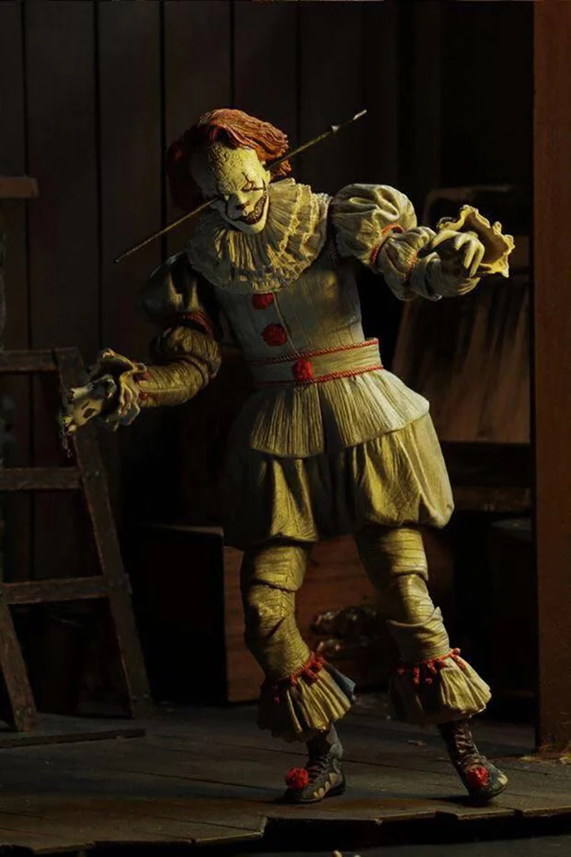 3 головки новейший NECA Horror It Pennywise Джокер, клоун фигурка модель игрушки кукла для подарка