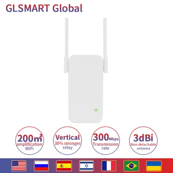 

GLA9 300Mbps WiFi Repeater, WiFi signal Amplifier Expander, Recommended with WiFi Wireless Router, Easy Setup