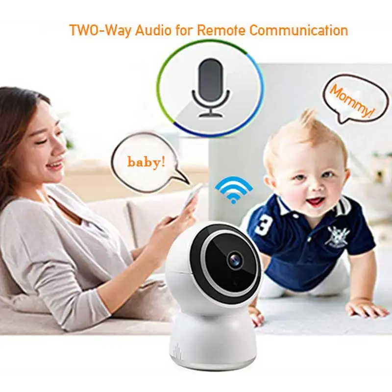

camera ip wifi 1080P sound alarm Night Vision auto tracking Motion Detection Two-Way Audio Could Storage baby camera Monito