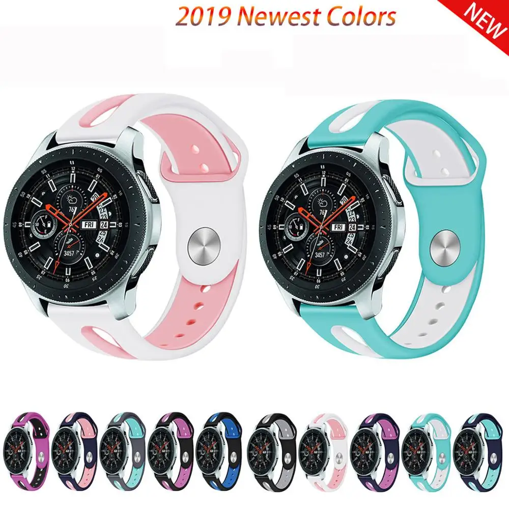 22 мм силиконовый ремешок для часов huawei watch GT Спортивные Сменные Ремешки для наручных часов для samsung gear s3 Galaxy Watch 46 мм ремешок для умных часов
