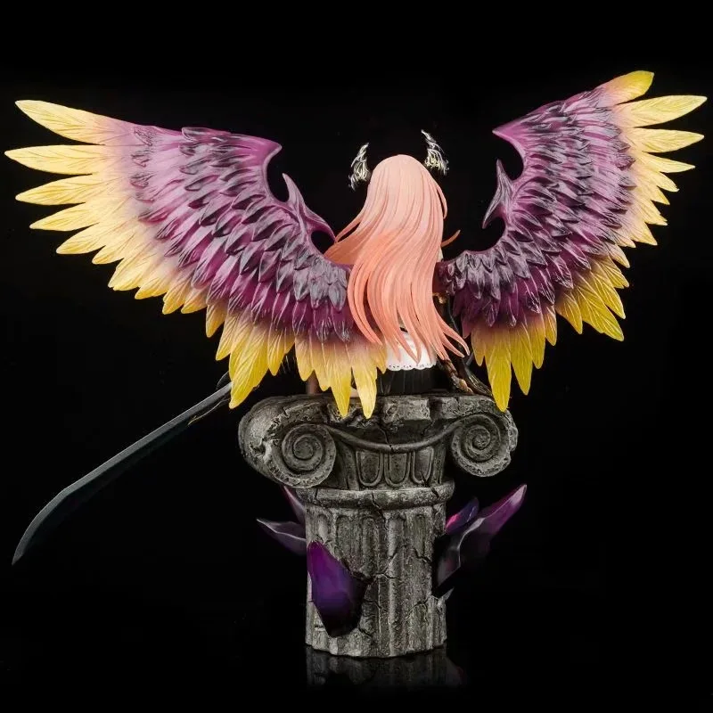 Аниме Diablo Angel Olivia Bahamut бог войны Сидящая Модель в коробке ручная работа|Игровые