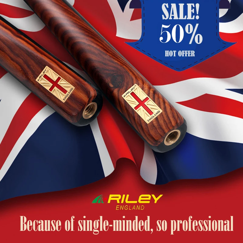 

RILEY RES201 Snooker Cue One Piece Snooker Cue 9.5mm Deer Master Tip Professional Ashwood Shaft Billar with Excellent Extension