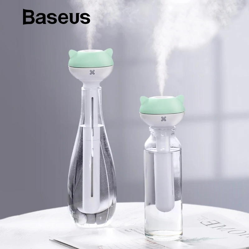 Günstig Baseus Tragbare Luftbefeuchter Aroma Diffusor Für Home Office Unbegrenzte Container Luftbefeuchter Humidificador Mit LED Nachtlicht