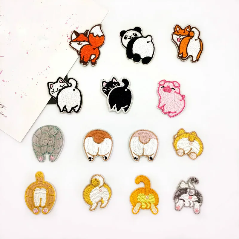 Butt Anime Clothes Patch Embroidery Iron on Fashion Patches for