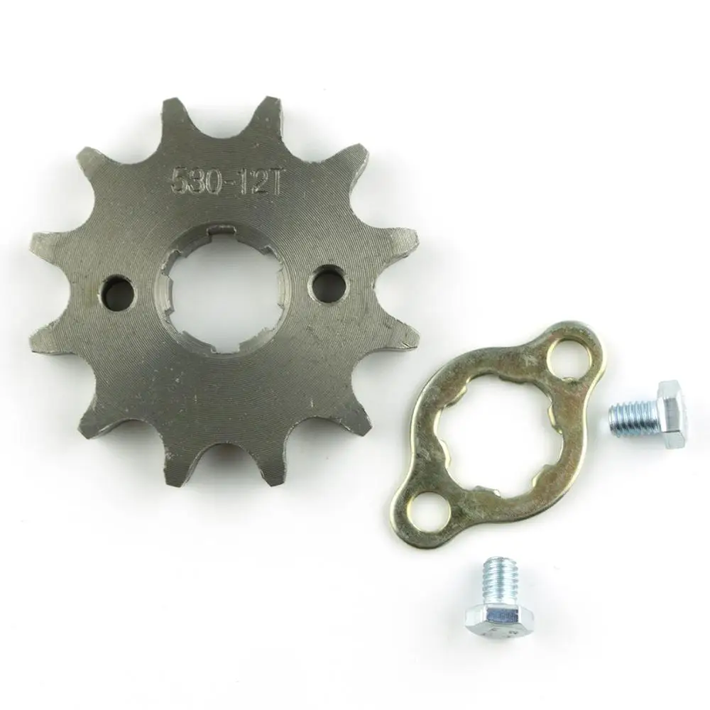 

Front Engine 530# 20mm 11T 12T 13T 14T 15T Teeth Chain Sprocket With Retainer Plate Locker for Motorcycle Dirt Bike ATV