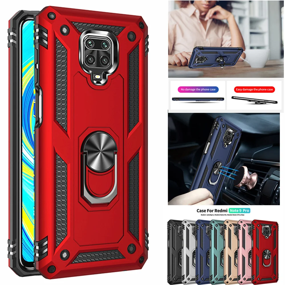 Защитный чехол для Xiaomi Redmi Note 9S 8 8T 8A 7 7A K20 K30 Mi 10 CC9 Pro CC9E 9T A3 Lite 9 магнитный держатель