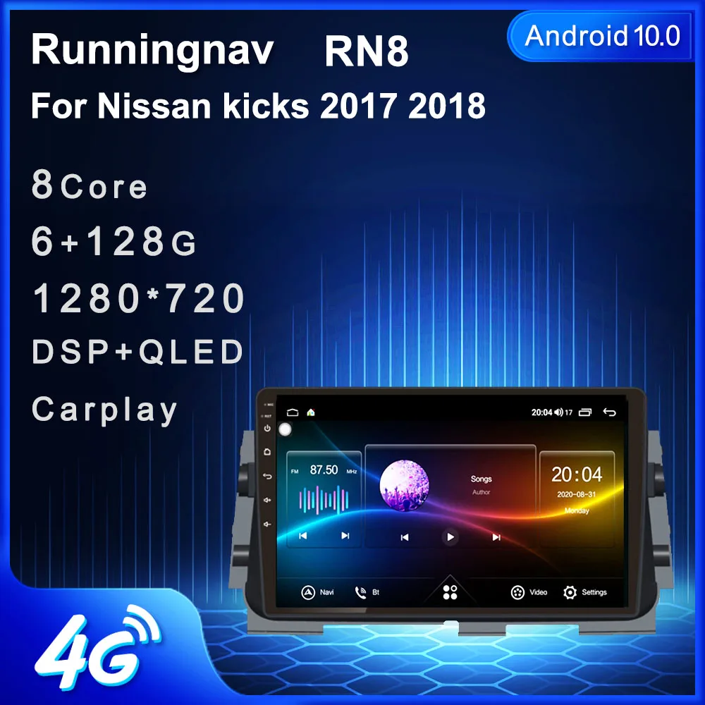 

4G LTE Android 10,1 для NISSAN MICRA KICKS 2017 2018 2019, мультимедийный стерео, автомобильный DVD-плеер, навигация, GPS-радио