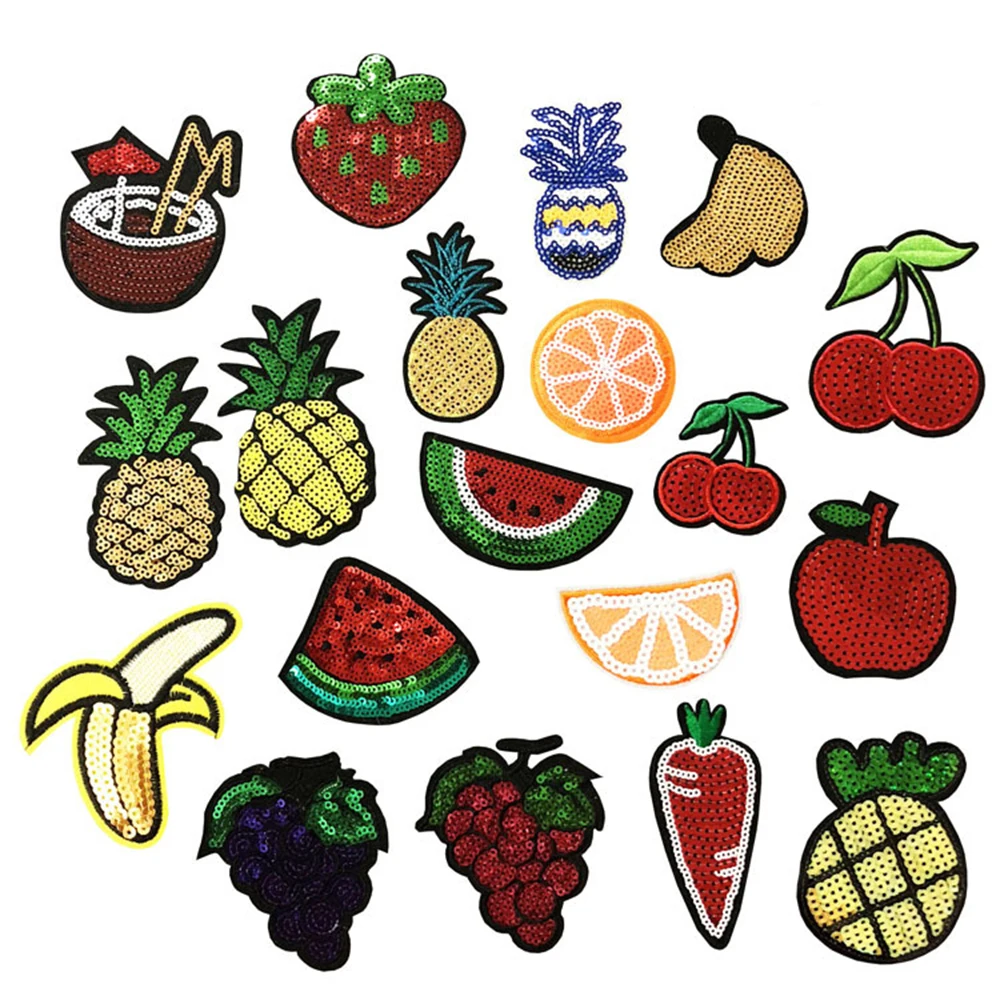 

Sequined Patches Glitter Stars Stickers DIY patch Fabric Appliques Embroidered Iron On Coats Jeans Pants Badge Accessory