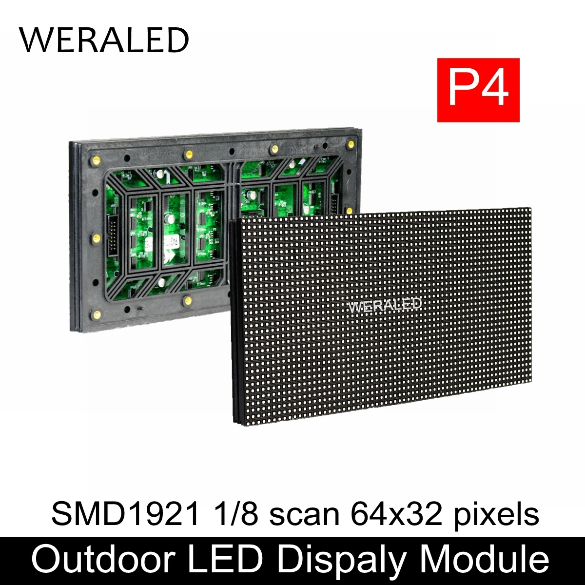 Открытый P4 SMD Полноцветный Светодиодный настенный видео модуль 64*32 пикселей