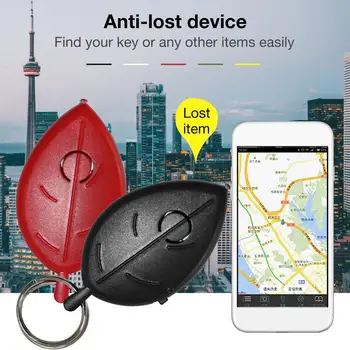 

New Key Ring Voice Control Anti-lost Device Leaf Mini Whistle Key Finder Flashing Beeping Remote Kids Key Bag Wallet Locators