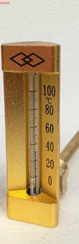 

Marine V type copper sleeve right angle thermometer tail long thread temperature 0-200 degrees centigrade