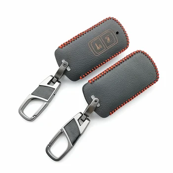 

For Honda PCX 150 Scooter SH125 VARIO 2 Buttons Leather Motorcycle Modified Remote Control Keychain Key Case Bag Cover