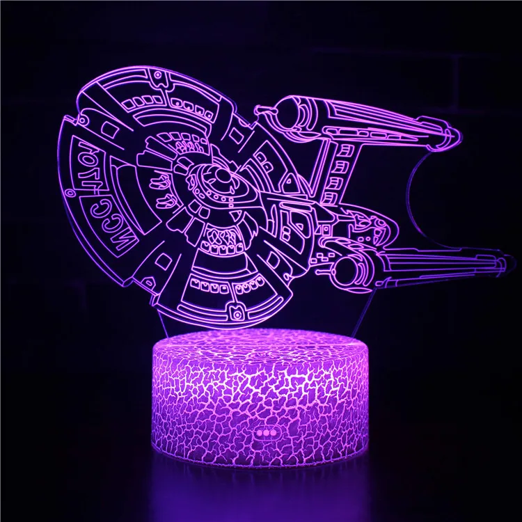 Светодиодный ночник, новинка, 3D лампа, милая игрушка, подарок, 7 цветов, абстрактная графика художника, мультяшная атмосферная лампа для детей, детская комната