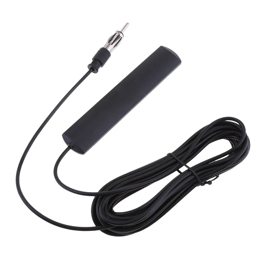 

Universal Car FM Radio Antenna Patch Aerial Windscreen Mount 5M Cable