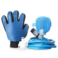 Собака Душ-массажер инструмент для чистки ванной шланг-распылитель для мойки перчатка 360 мытья волос длинный шланг для собак кошек домашних животных душ Продукты