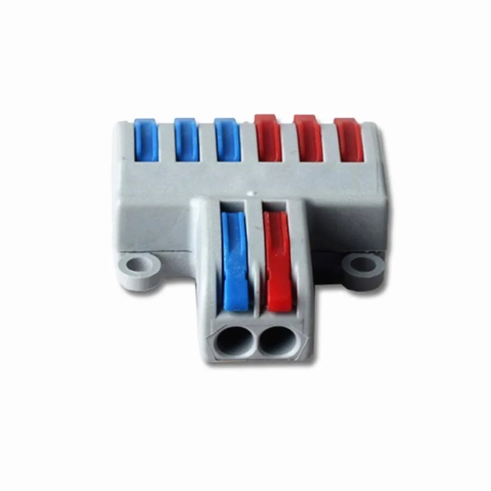 

SPL-62 New Wire Wiring Universal Compact Connector 8PINS Conductor Terminal Block With Lever AWG 28-12