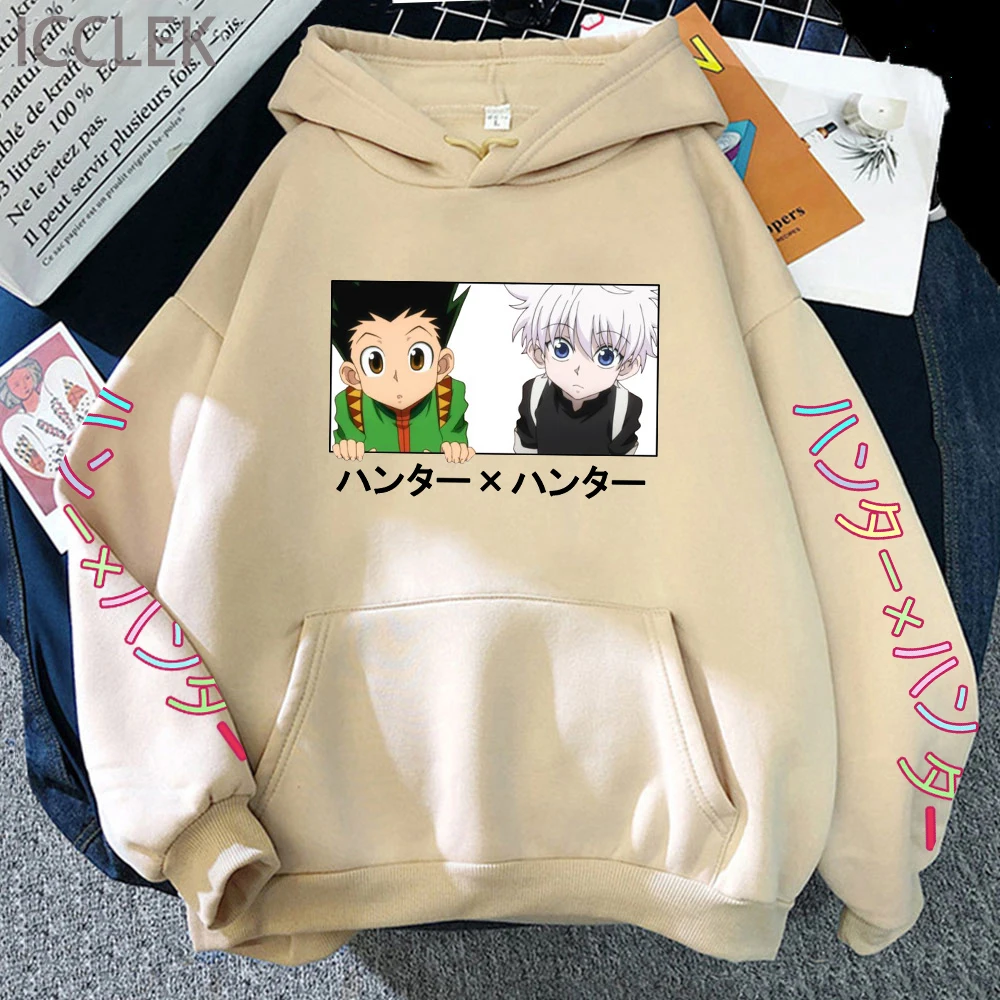 Худи Killua-GON FREECSS Hunter X с капюшоном Женский свитшот длинными рукавами Повседневная