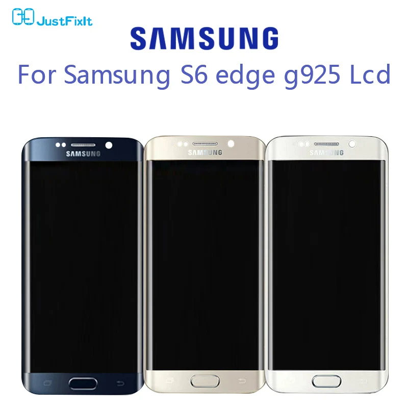 Burn-in shdaow screen For Samsung Galaxy S6 Edge G925F LCD Display Touch Screen Digitizer Assembly 100% Original Super Amoled | Мобильные